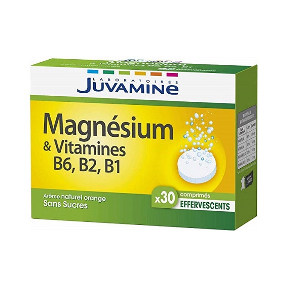 JUVAMINE MAGNESIUM & VITAMINES B6 B2 B1 30 COMPRIMES EFFERVESCENTS